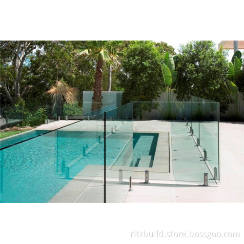 Ritz Professional Design Swimming Pool Fence Glass Railing Balustrade